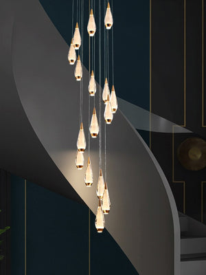 Cones Staircase Chandelier: Exquisite Lighting Solution-Chandeliers