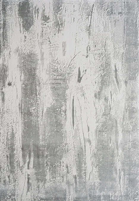 Contemporary Gray Tufted High Pile Rug with 3D Geometric Design-Rugs & Carpets