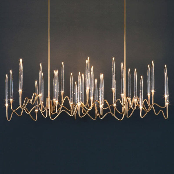 Copper Candles Chandelier: Elegant Lighting Solution-Ceiling Chandelier