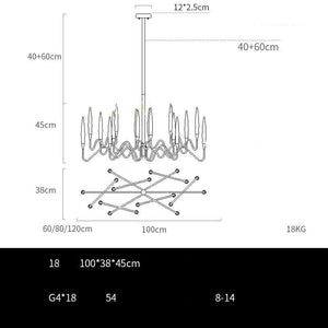 Copper Candles Chandelier: Elegant Lighting Solution-Ceiling Chandelier