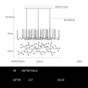 Copper Candles Chandelier: Elegant Lighting Solution-Ceiling Chandelier