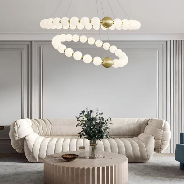 Copper Molecular Balls Chandelier for Living Room-Ceiling Chandelier