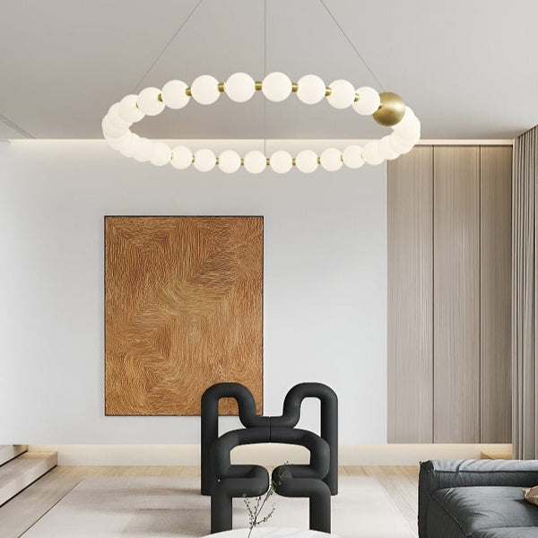 Copper Molecular Balls Chandelier for Living Room-Ceiling Chandelier