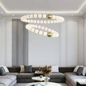 Copper Molecular Balls Chandelier for Living Room-Ceiling Chandelier