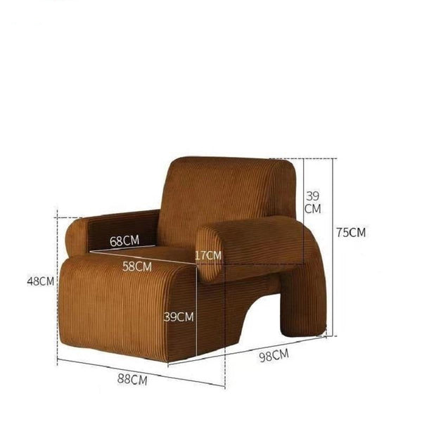 Corduroy Settee: Ultimate Comfort and Style-Arm Chairs, Recliners & Sleeper Chairs