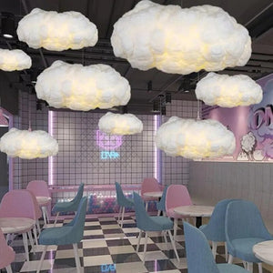 Cotton Cloud Pendant Lighting – Dreamy Glow-Pendant Lights