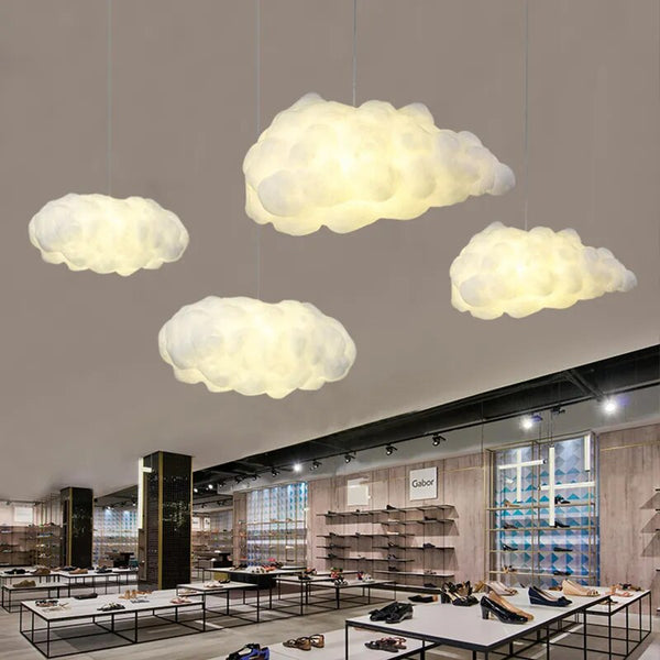 Cotton Cloud Pendant Lighting – Dreamy Glow-Pendant Lights