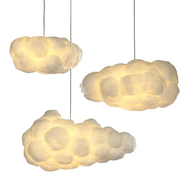 Cotton Cloud Pendant Lighting – Dreamy Glow-Pendant Lights