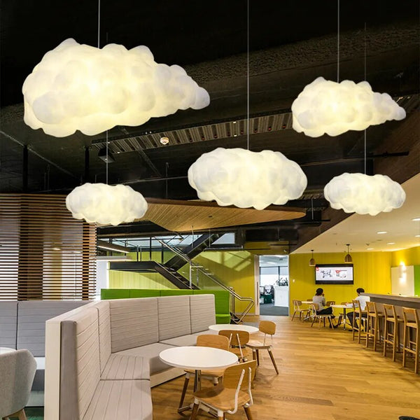 Cotton Cloud Pendant Lighting – Dreamy Glow-Pendant Lights