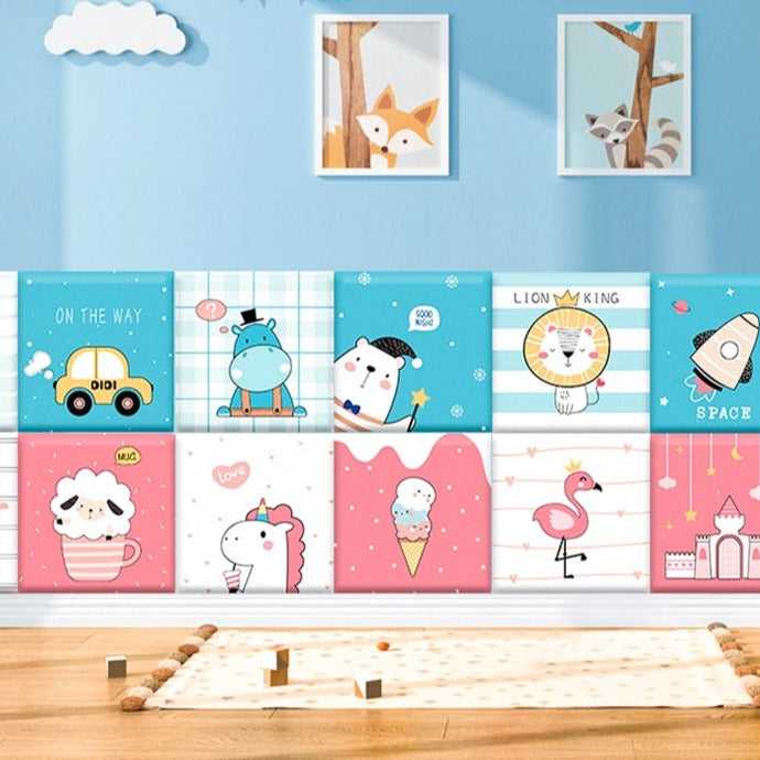 Count the Penguins Kids Wall Padded Safety Cushions Set-Anti Collision Padded Wall Stickers