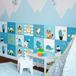 Count the Penguins Kids Wall Padded Safety Cushions Set-Anti Collision Padded Wall Stickers
