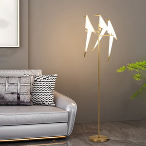 Crane The Bird LED Floor Lamp: Illuminate in Style-Floor Lamp