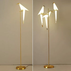 Crane The Bird LED Floor Lamp: Illuminate in Style-Floor Lamp