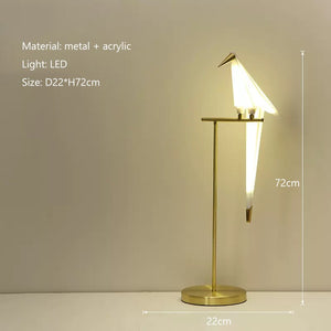 Crane The Bird LED Floor Lamp: Illuminate in Style-Floor Lamp