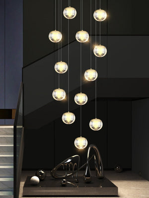 Crystal Ball Staircase Chandelier: Enhancing Your Space-Staircase Chandelier