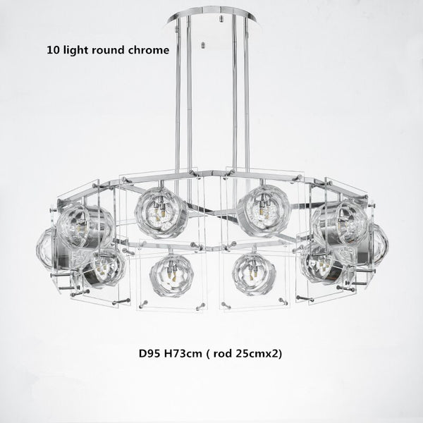 Crystal Balls Chandelier - Kitchen Island Lighting-Kitchen Island
