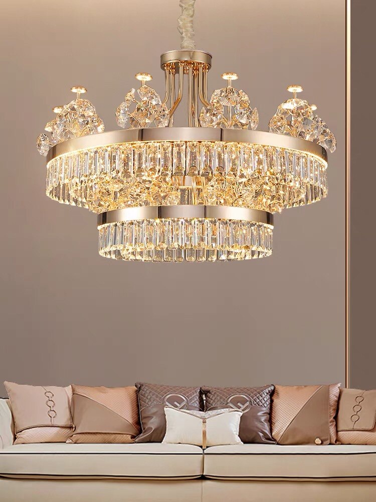 Crystal Ceiling K9 Crystal Grand Chandelier: Elegant Lighting Fixture-Ceiling Chandelier