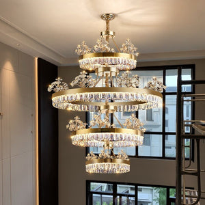 Crystal Ceiling K9 Crystal Grand Chandelier: Elegant Lighting Fixture-Ceiling Chandelier