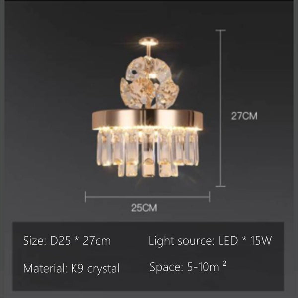 Crystal Ceiling K9 Crystal Grand Chandelier: Elegant Lighting Fixture-Ceiling Chandelier