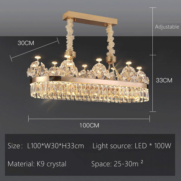 Crystal Ceiling K9 Crystal Grand Chandelier: Elegant Lighting Fixture-Ceiling Chandelier