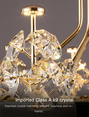 Crystal Ceiling K9 Crystal Grand Chandelier: Elegant Lighting Fixture-Ceiling Chandelier