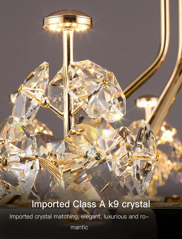 Crystal Ceiling K9 Crystal Grand Chandelier: Elegant Lighting Fixture-Ceiling Chandelier