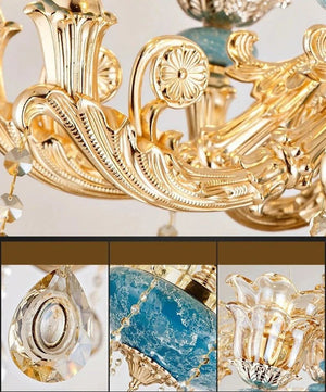 Crystal Ceramic Tier Chandelier - Elevate Your Space with Timeless Elegance-Ceiling Chandelier