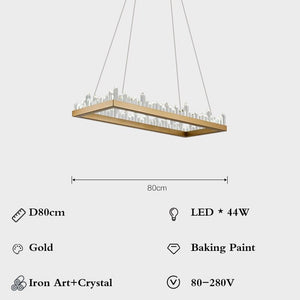 Crystal Chandelier: Exquisite Lustre for Elegant Spaces-Ceiling Chandelier