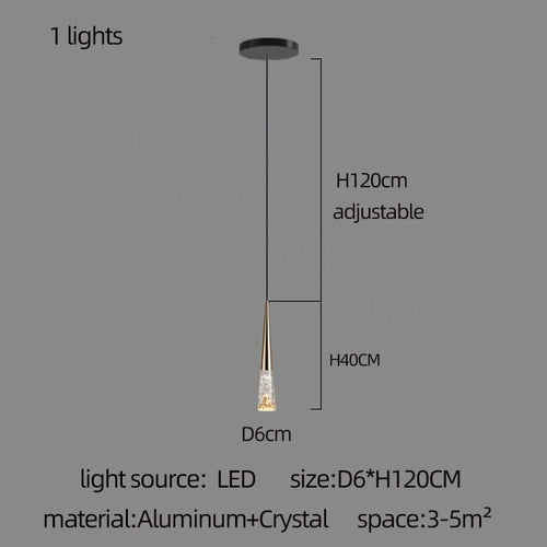 Crystal Cones Staircase Chandelier - Stunning Ambiance-Staircase Chandelier