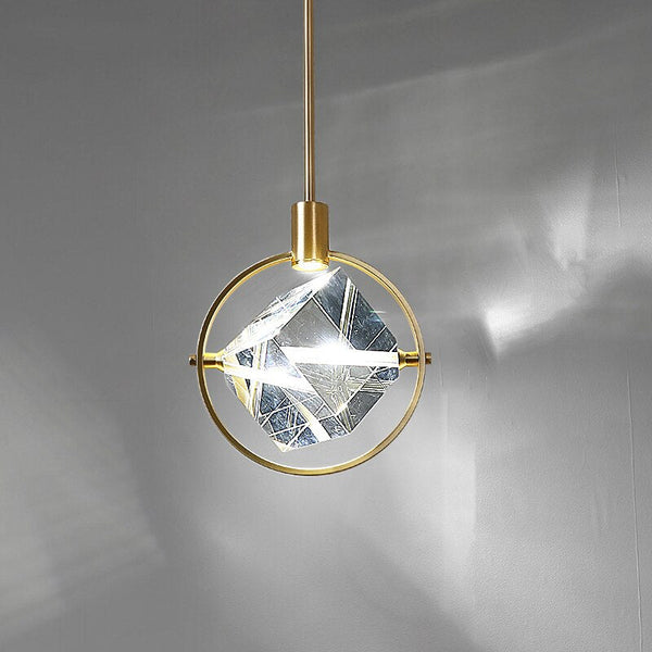 Crystal Cube LED Rotatable Pendant Chandelier-Pendant Lights