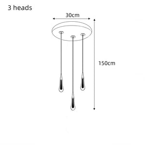 Crystal Drops Staircase Chandelier: Elegant Lighting-Staircase Chandelier