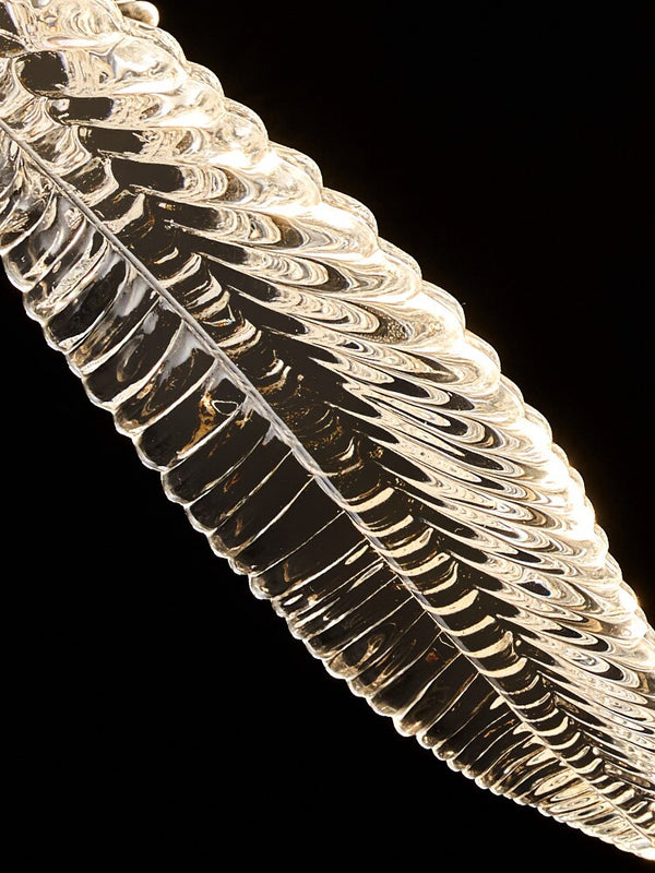 Crystal Feather Chandelier - Exquisite Lighting Décor-Ceiling Chandelier