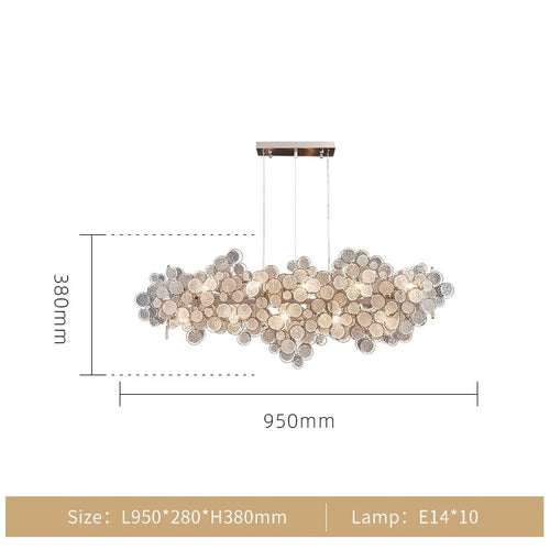 Crystal Glass Chandelier – Illuminate with Elegance-Chandeliers