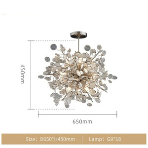Crystal Glass Chandelier – Illuminate with Elegance-Chandeliers