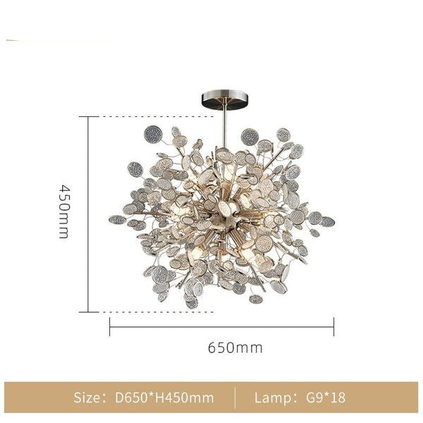 Crystal Glass Chandelier – Illuminate with Elegance-Chandeliers