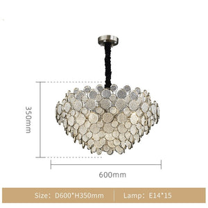 Crystal Glass Chandelier – Illuminate with Elegance-Chandeliers
