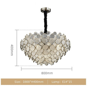 Crystal Glass Chandelier – Illuminate with Elegance-Chandeliers