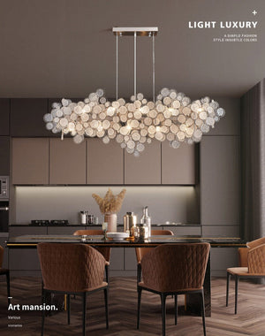 Crystal Glass Chandelier – Illuminate with Elegance-Chandeliers