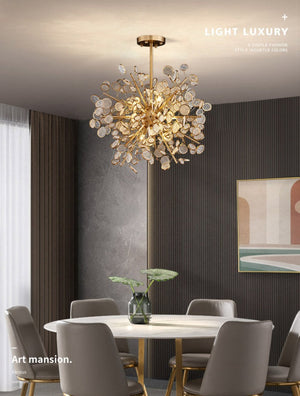 Crystal Glass Chandelier – Illuminate with Elegance-Chandeliers