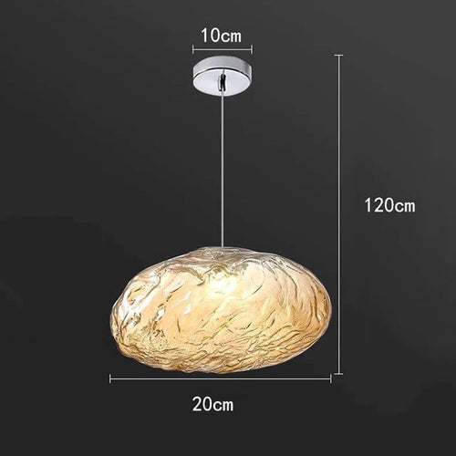 Crystal Lava Pebbles Chandelier - Elegant Lighting-Staircase Chandelier