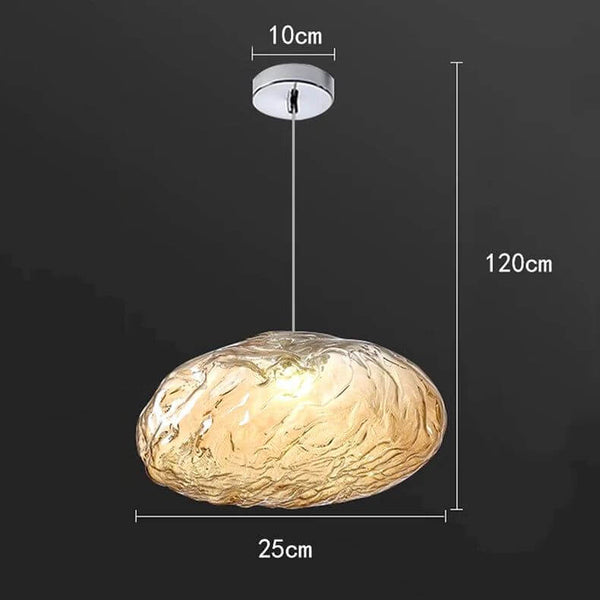 Crystal Lava Pebbles Chandelier - Elegant Lighting-Staircase Chandelier