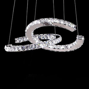 Crystal Loops Chandelier: Premium Lighting Décor-Ceiling Chandelier