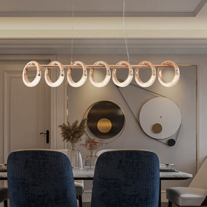 Crystal Loops Hanging Light – Illuminate in Style!-Kitchen Island