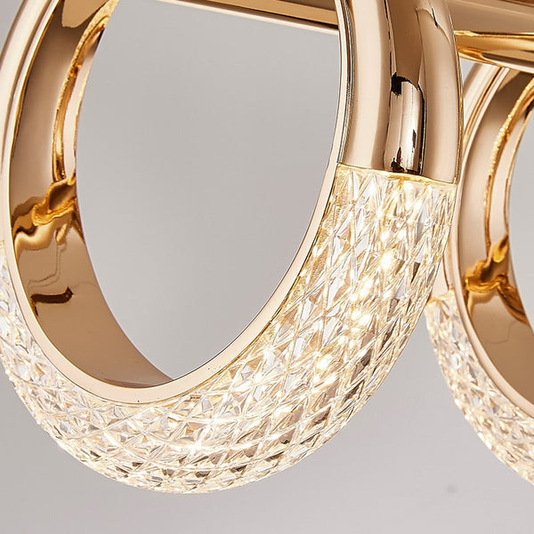 Crystal Loops Hanging Light – Illuminate in Style!-Kitchen Island