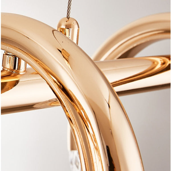 Crystal Loops Hanging Light – Illuminate in Style!-Kitchen Island