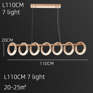 Crystal Loops Hanging Light – Illuminate in Style!-Kitchen Island
