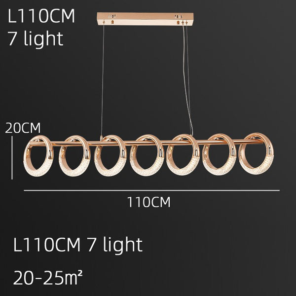 Crystal Loops Hanging Light – Illuminate in Style!-Kitchen Island