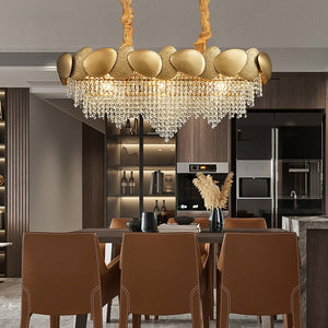 Crystal Pendant Lamp Chandelier – Elegant Lighting for Kitchen Islands-Kitchen Island