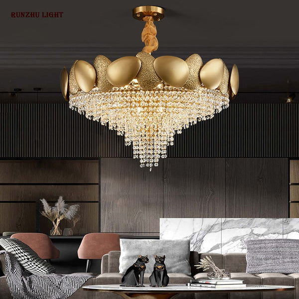 Crystal Pendant Lamp Chandelier – Elegant Lighting for Kitchen Islands-Kitchen Island