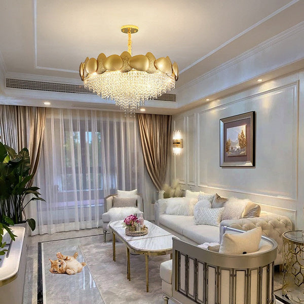 Crystal Pendant Lamp Chandelier – Elegant Lighting for Kitchen Islands-Kitchen Island